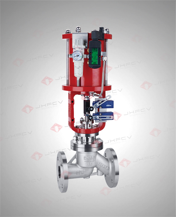 Pneumatic antibiotic stop valve